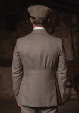 Emile Merino Wool Jacket - Dark Brown Prince of Wales