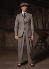 Emile Merino Wool Jacket - Dark Brown Prince of Wales