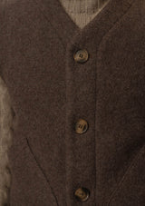 Pure Wool Vest - Hazel
