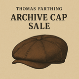 Archive Sale 50 Pence Cap - Grey & Brown Windowpane