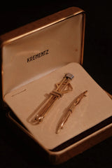 Equestrian Set 1920's Collar Bar & Tie Slide By Krementz