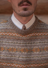 Stonybreck Lambswool Fair Isle Sweater - Burnt Oranges