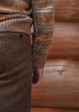 Stonybreck Lambswool Fair Isle Sweater - Burnt Oranges