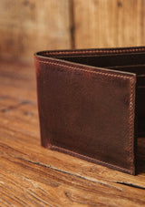 Saddle Leather Wallet - Dark Brown