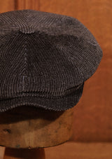 Fulton Baker Boy - (Mid-Width) Chunky Dark Denim Corduroy
