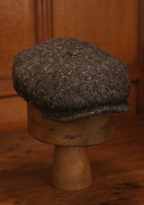 Fulton Baker Boy - (Mid-Width) Black Grain Donegal Tweed