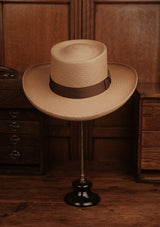 Gambler Genuine Panama Hat - Mocha