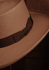 Gambler Genuine Panama Hat - Mocha
