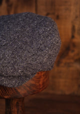 Geary Flat Cap - Pale Blue Donegal Tweed
