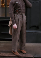Edison Gene Harris Tweed Trousers - Brown Check