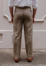 Coleman Classic Trouser - Sage Herringbone