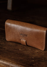 Saddle Leather Glasses Case - Tan