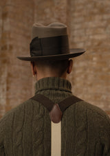 Anderson Cable Knit Super-soft Lambswool Sweater - Loden Green