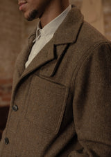 Chore Pure Wool Jacket - Dark Moss Green