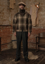 Midtown Pure Wool Cropped w/ 1960s Conmar Double Zipper Jacket - Lochside Plaid