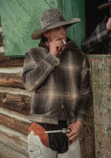 Midtown Pure Wool Cropped w/ 1960s Conmar Double Zipper Jacket - Lochside Plaid