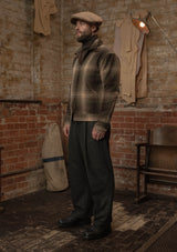 Midtown Pure Wool Cropped w/ 1960s Conmar Double Zipper Jacket - Lochside Plaid