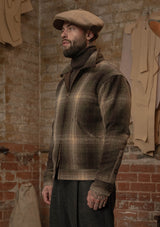 Midtown Pure Wool Cropped w/ 1960s Conmar Double Zipper Jacket - Lochside Plaid