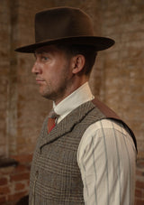 Coleman Harris Tweed Waistcoat - Highland Mist Check
