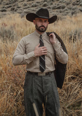 Grayson Clark Trousers - Flint Herringbone