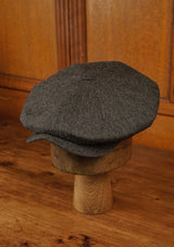 Stanton Baker Boy - (Wide Width) Dark Grey Herringbone