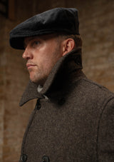 Storm-Collar Pure Wool Pea Coat - Ashmore Flint