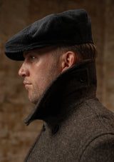 Storm-Collar Pure Wool Pea Coat - Ashmore Flint