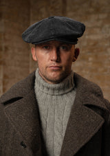 Storm-Collar Pure Wool Pea Coat - Ashmore Flint
