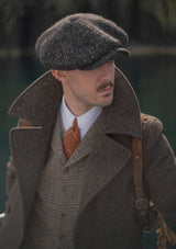 Storm-Collar Pure Wool Pea Coat - Ashmore Flint