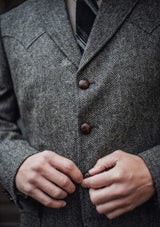 Grayson Jacket - Flint Herringbone