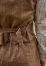 Hawthorne Cropped Waistcoat - Toasted Tobacco