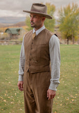 Hawthorne Cropped Waistcoat - Toasted Tobacco