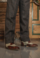 Brockman Harris Tweed Classic Trouser - Dark Cedar