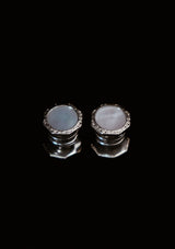 Original 1920's Art Deco Mother Of Pearl Snap Cufflinks