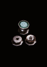 Original 1920's Green Enamel Kum-A-Part Cufflinks