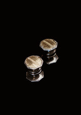 Original 1920's Two-Tone Silver & Gold- Tone Octagonal Snap Cufflinks