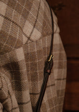 Harriet Ladies Harris Tweed Over Shirt - Cream Tartan