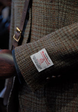 Ladies Edison Harris Tweed Jacket - Heather Green Check