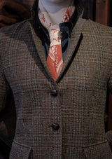 Ladies Edison Harris Tweed Jacket - Heather Green Check