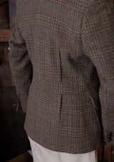 Ladies Edison Harris Tweed Jacket - Heather Green Check