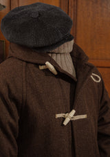 Mallory Pure Wool Duffle Coat - Dark Brown