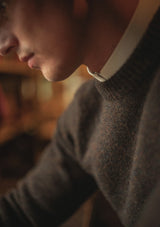Mawson Lambs Wool Sweater - Patina Tide