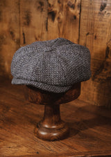 Morwell Baker Boy - (Mid-Width) Harris Tweed Blue Barleycorn