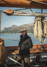 Storm-Collar Pure Wool Pea Coat - Navy