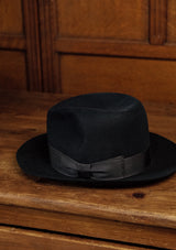 Marlow Fedora - Open Crown - Navy