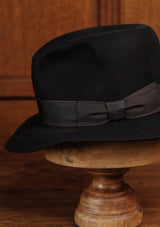 Marlow Fedora - Open Crown - Navy