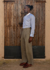 Capri Clark Trouser - Olive Grove