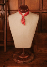 Red 100% Cotton Selvedge Bandana - #4