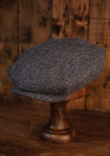 Regency 50 Pence Flat Cap - Blue Prince Of Wales Check