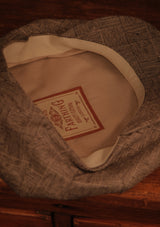 Regency 50 Pence Flat Cap - Pence Black & Grey Basket Weave